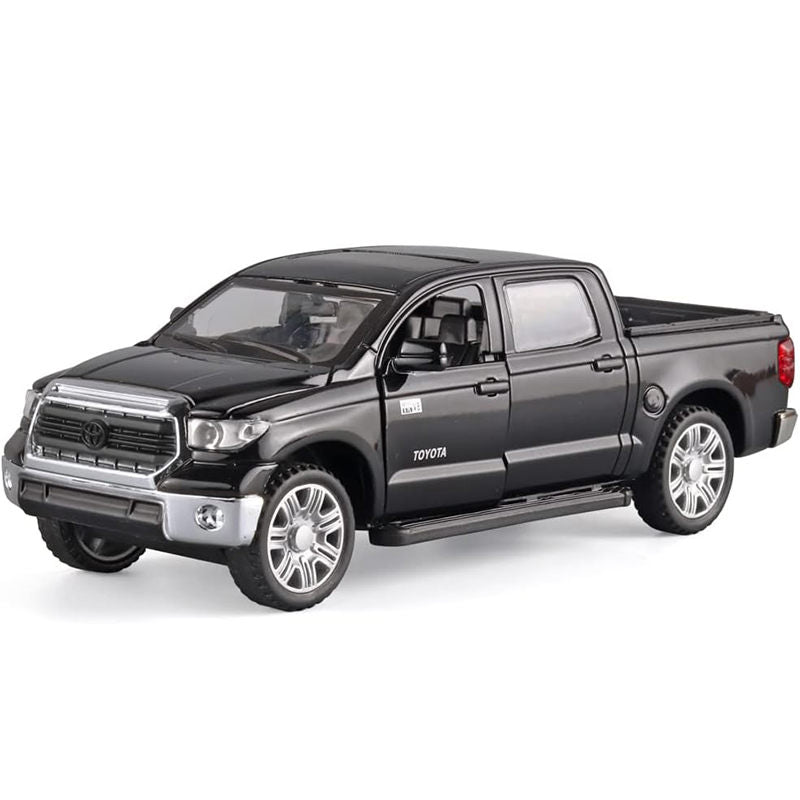 OPPCARE Pull Back Pickup Truck Model 1/32 with Sound and Light Gifts for Kids-Black