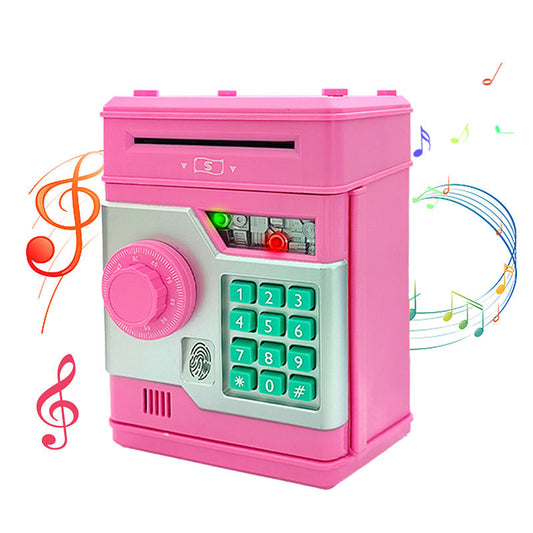 OPPCARE Toys Piggy Banks Safe Fingerprint Children Electronic Combination Lock Coin Saver-Pink