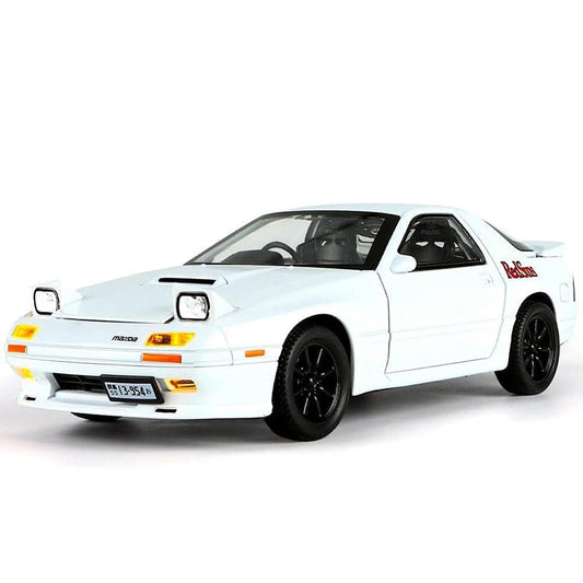 OPPCARE 1/24 Alloy Car Model Sound & Light Effect Pull Back for Adults Kids-White