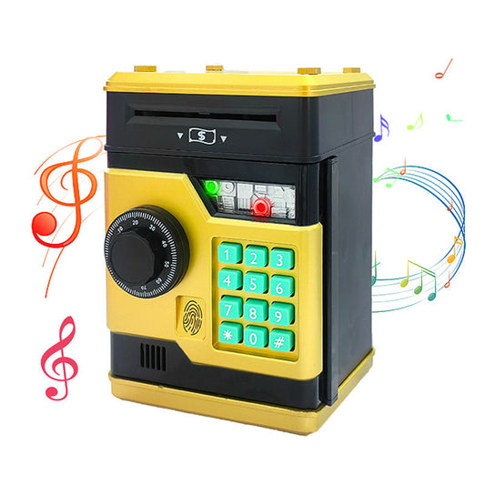 OPPCARE Toys Piggy Banks Safe Fingerprint Children Electronic Combination Lock Coin Saver-Yellow