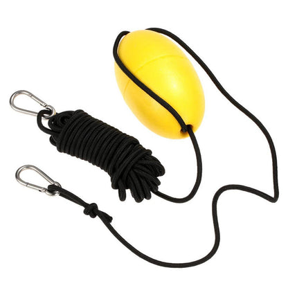 OPPCARE 9.1 Meters Marine Rope Tow Line Buoy Ball Float Leash with  Carabiner-Yellow