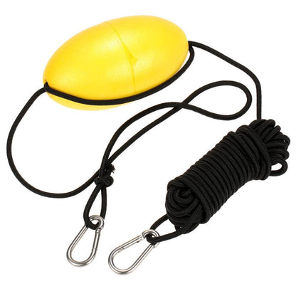 OPPCARE 9.1 Meters Marine Rope Tow Line Buoy Ball Float Leash with  Carabiner-Yellow