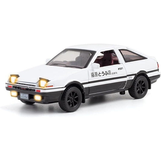 OPPCARE 1/28 Japan Car Model Alloy with Sound & Light & Pull Back Function-White