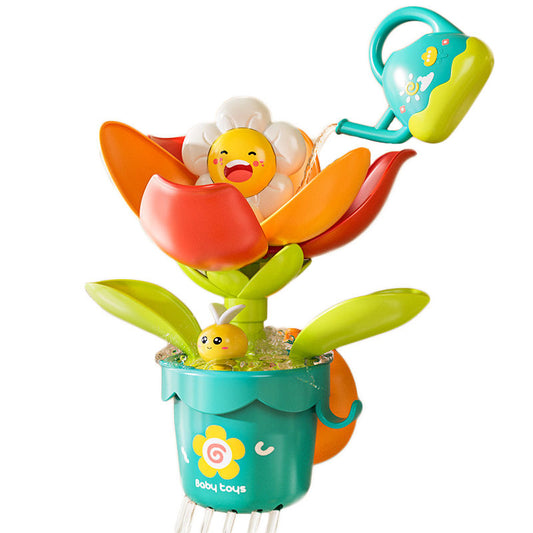 OPPCARE Toddler Bath Toy Pop-up Sunflower Sprinkle with Watering Can Bath tub Sensory Toys