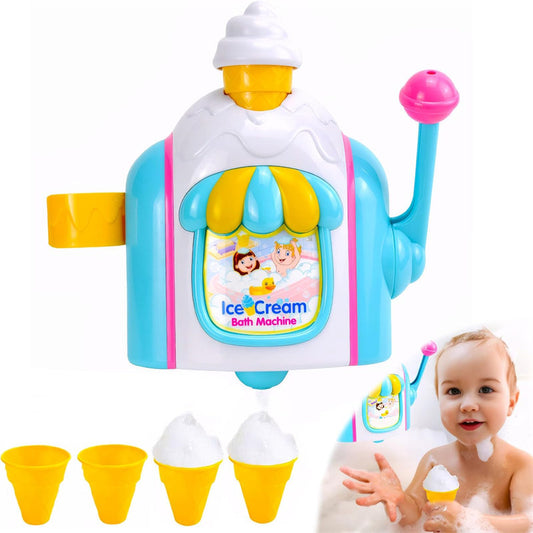 OPPCARE Bath Toys for Toddlers Bubble Ice Cream Maker Shower Toys for Kids Age 3 4 5 6 7 8