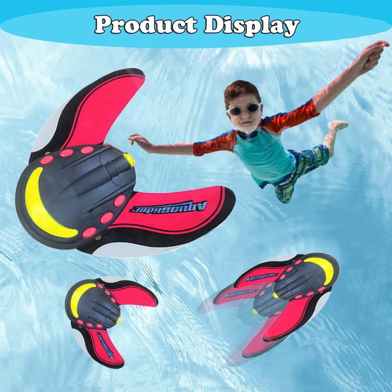 OPPCARE Underwater Gliders Fish Pool Toys with Adjustable Fins Self-propelled Fun Water Games-Black