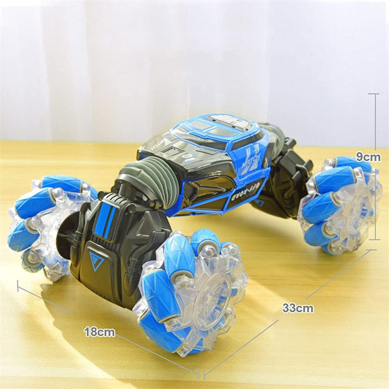 OPPCARE Gesture Sensor Car Remote Control Twisting Car Dancing Off-Road Car Childrens Toys-Blue