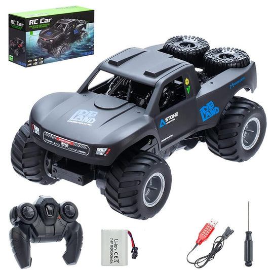 OPPCARE Remote Control Car Toys Waterproof RC Truck All Terrain Off-Road RC Car for Kids Pool Toys-Blue