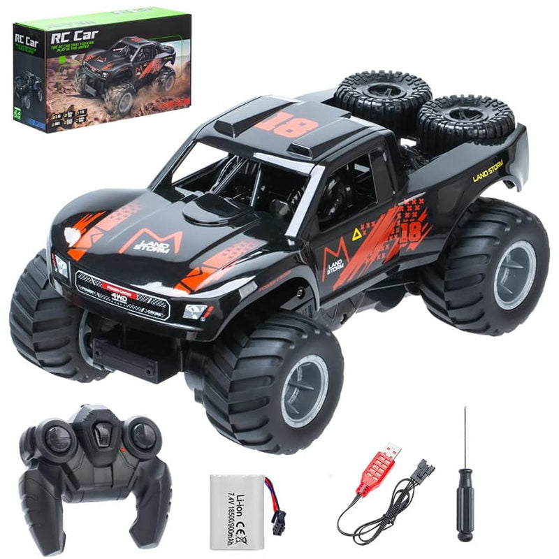 OPPCARE Remote Control Car Toys Waterproof RC Truck All Terrain Off-Road RC Car for Kids Pool Toys-Orange