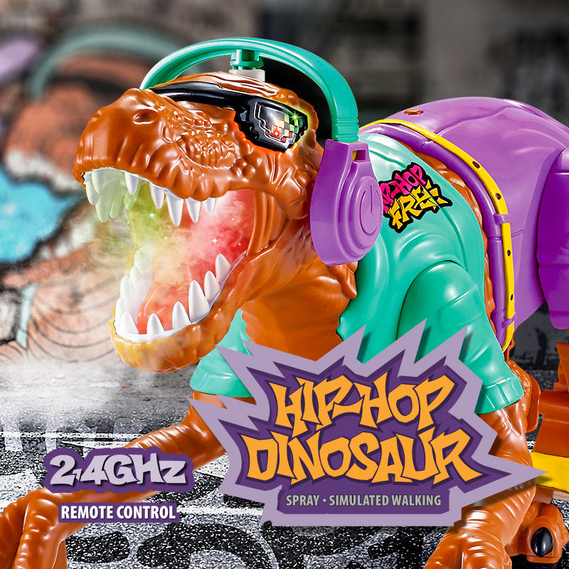 OPPCARE Remote Control Dinosaur Toys Simulate Dino to Walk Roar Light Spray and Sing RC Toys for Kids