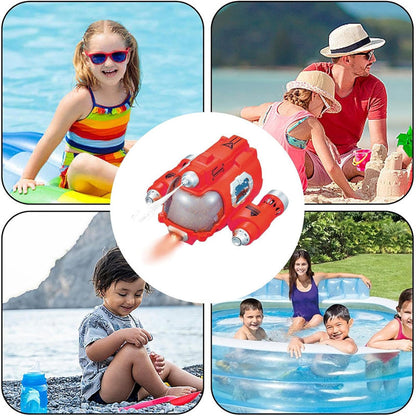 OPPCARE Remote Control Boat for Kids 2.4GHz RC Boat Toys with Light and Water Spray for Swimming Pool Lakes-Red