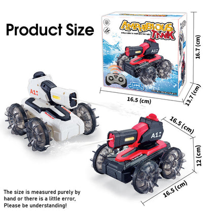 OPPCARE Amphibious Remote Control Car Waterproof RC Truck Water Pool Toys for Kids-White