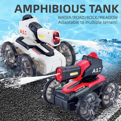 OPPCARE Amphibious Remote Control Car Waterproof RC Truck Water Pool Toys for Kids-White