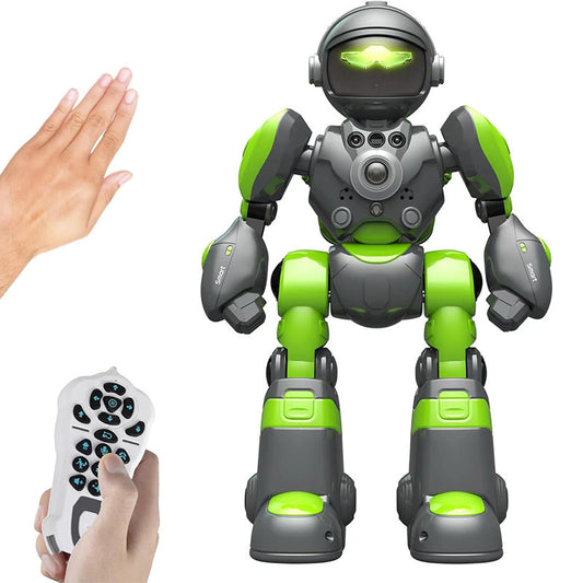 OPPCARE RC Robot Toys for Kids with Gesture Sensing Interactive Warrior Robot 1538-Green