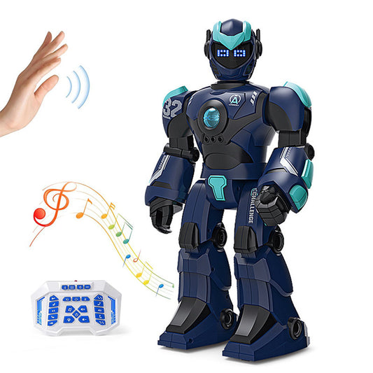 OPPCARE RC Robot Toys for Kids with Gesture Sensing Interactive Singing Dancing Robot for Boys Girls 1532-Blue