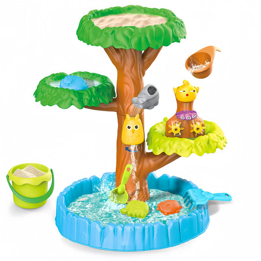 OPPCARE Tree Water Table for Toddlers 3 Tiers Activity Sensory Table Summer Beach Backyard Toys